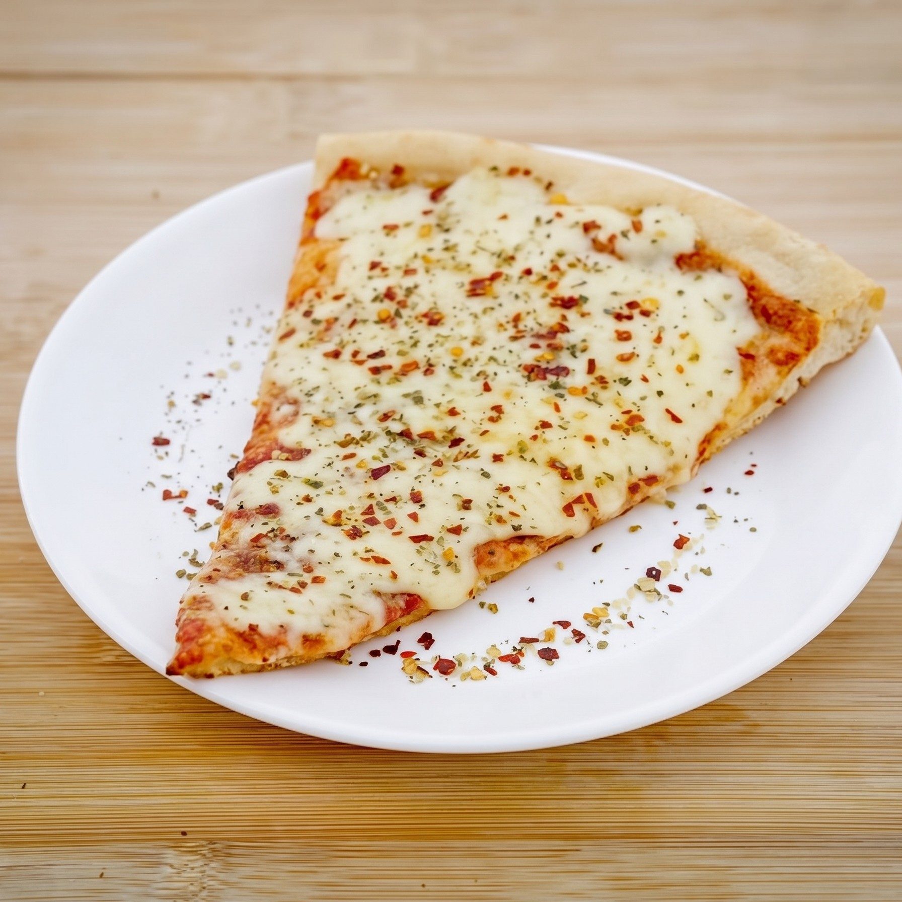 Extra Cheese Pizza Slice.