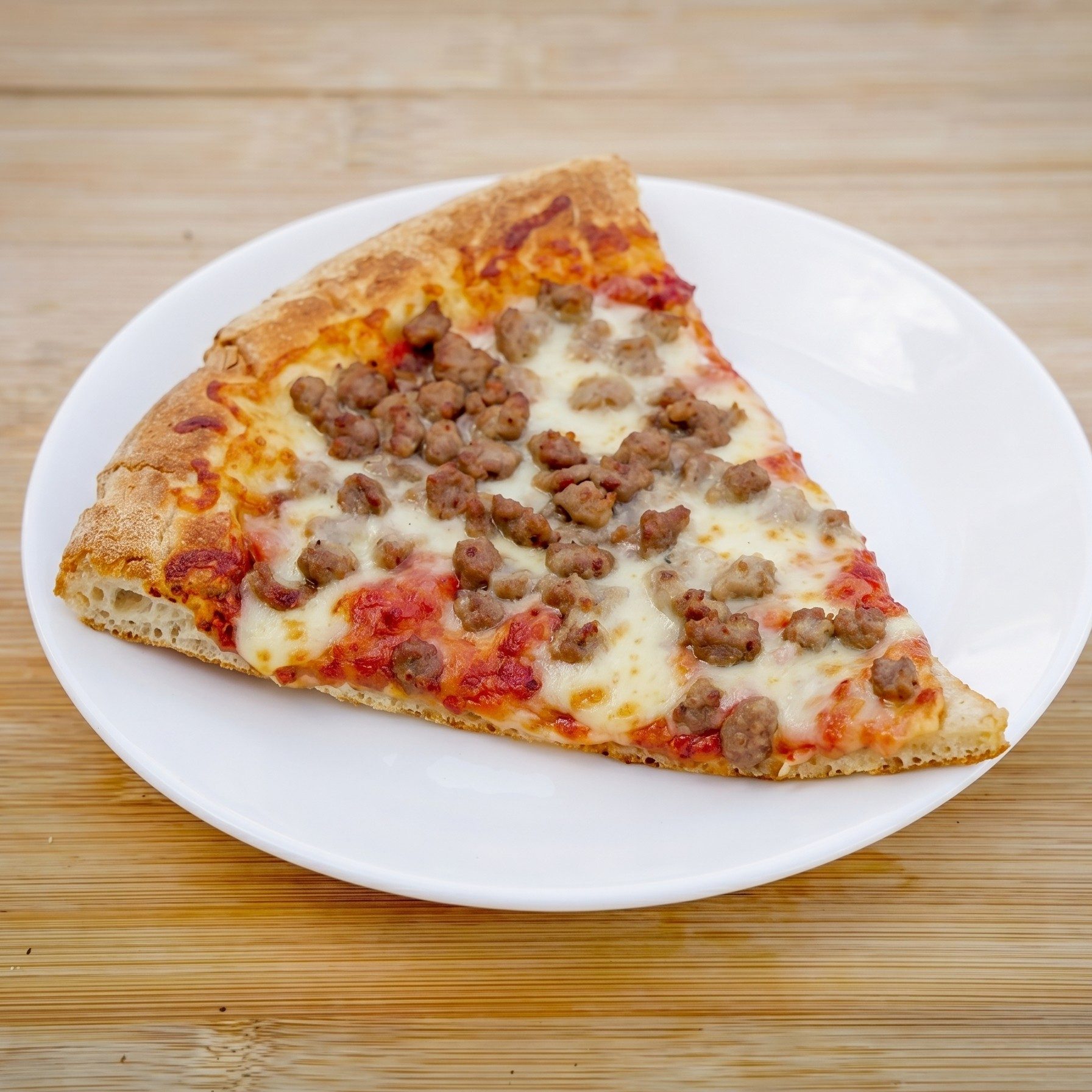Sausage Pizza Slice.
